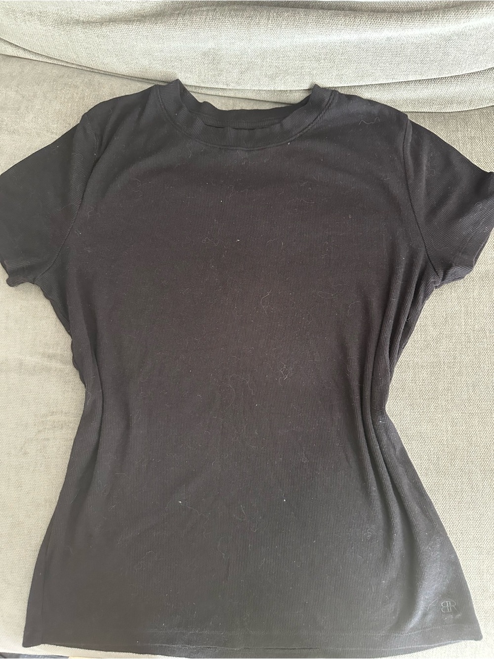 Banana Republic Black Short Sleeve Crewneck Tee